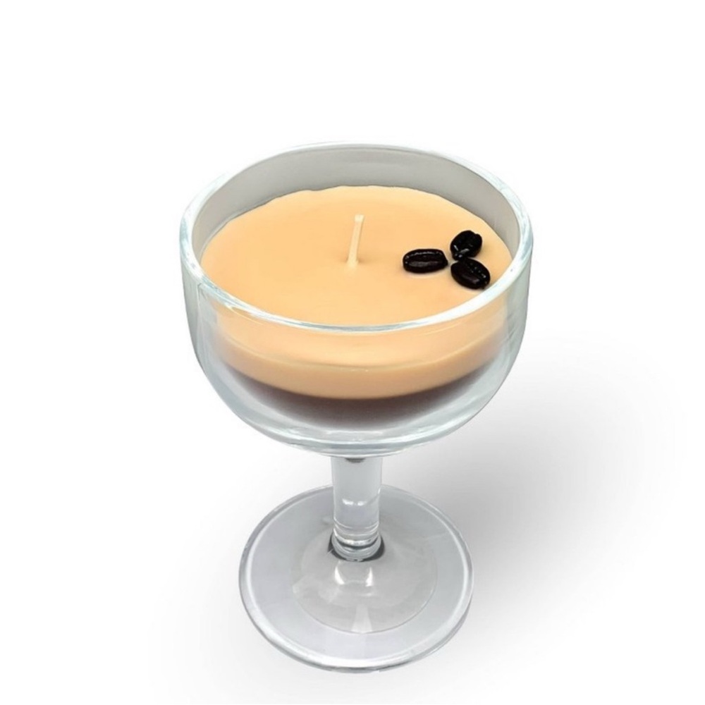 Glass Espresso Martini Coffee Chocolate Scented Candle